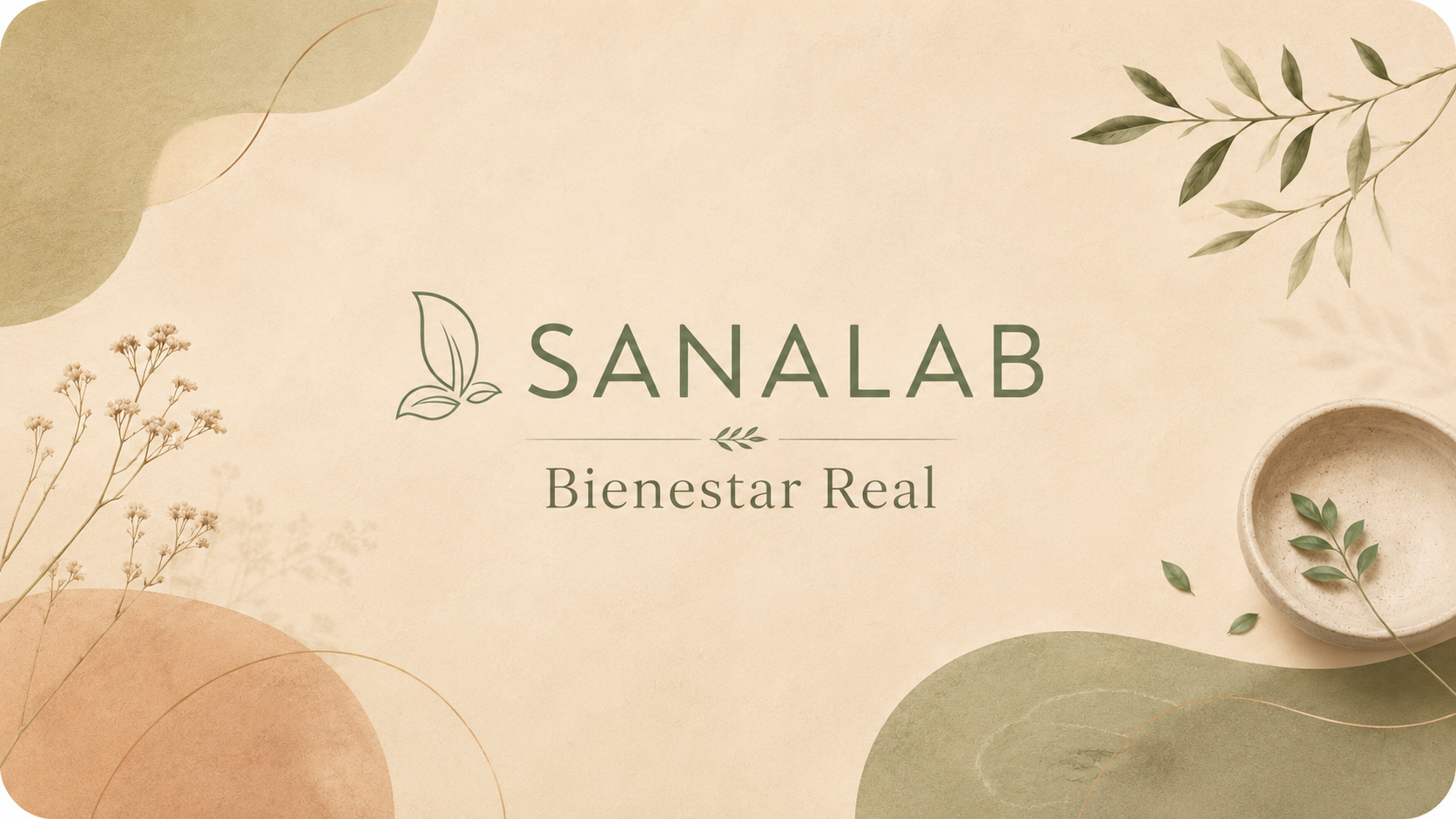 Imagen SANALAB con estética natural y mensaje bienestar real